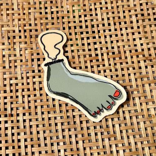 Lucky Foot Charm Sticker