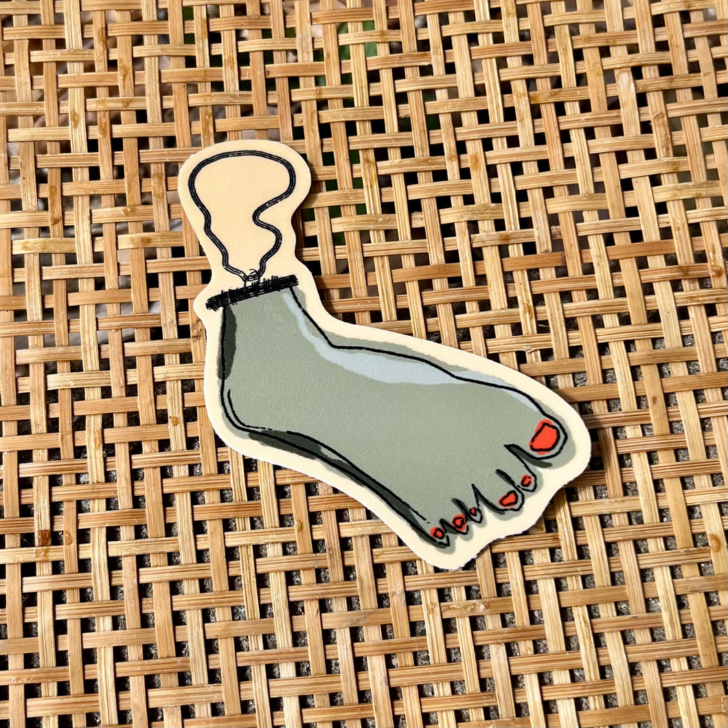 Lucky Foot Charm Sticker