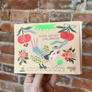 I Like Having You Around Greeting Card