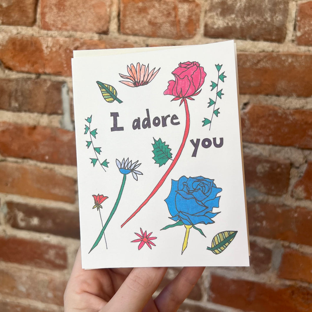 I Adore You Greeting Card