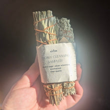 Load image into Gallery viewer, Energy Cleansing Sampler Set with Quartz Crystal