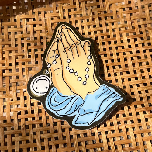 Smiley Charm Rosary Sticker