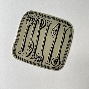 Strange Silverware Sticker