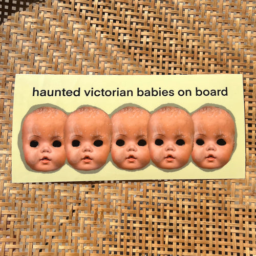 Haunted Victorian Babies on Board Bumper Sticker