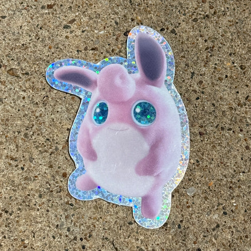 Wigglytuff PTCG Glitter Sticker