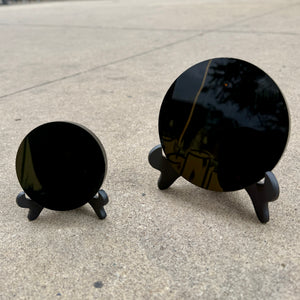 Black Obsidian Scrying Mirror 10cm