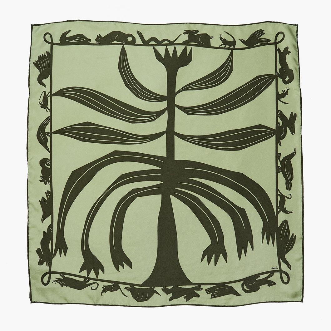 Familiar Scarf Bandana - 100% Silk