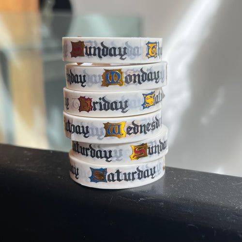 Days of the Week Washi Tape