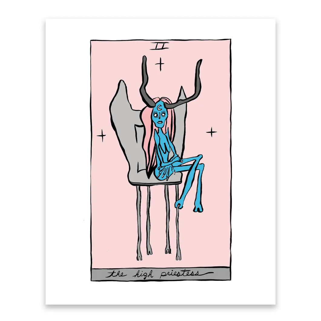 High Priestess Tarot Art Print