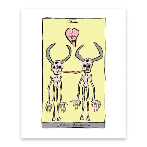 The Lovers Tarot Art Print