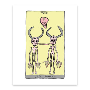 The Lovers Tarot Art Print