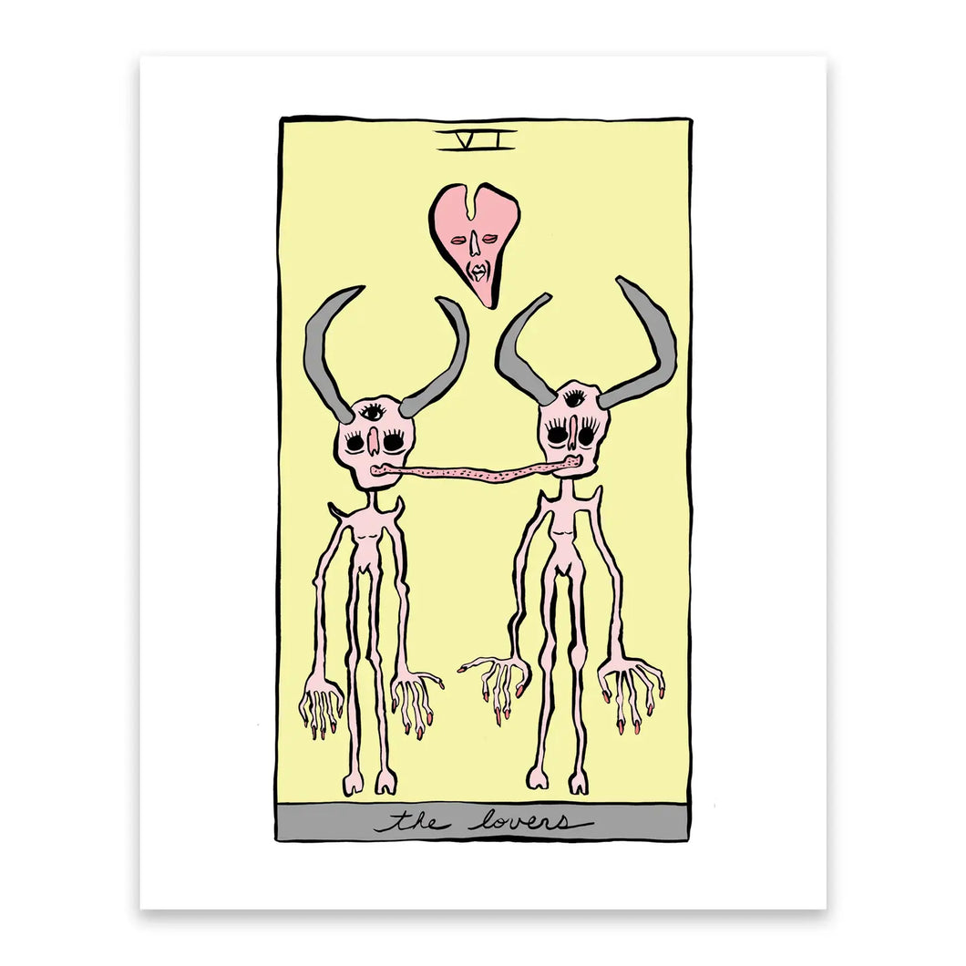 The Lovers Tarot Art Print