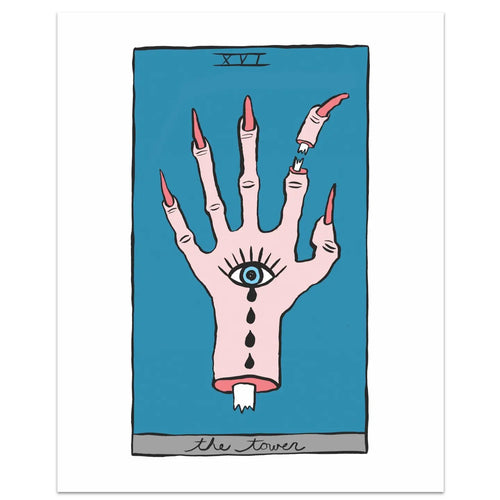 The Tower Tarot Art Print