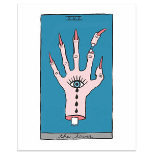 The Tower Tarot Art Print