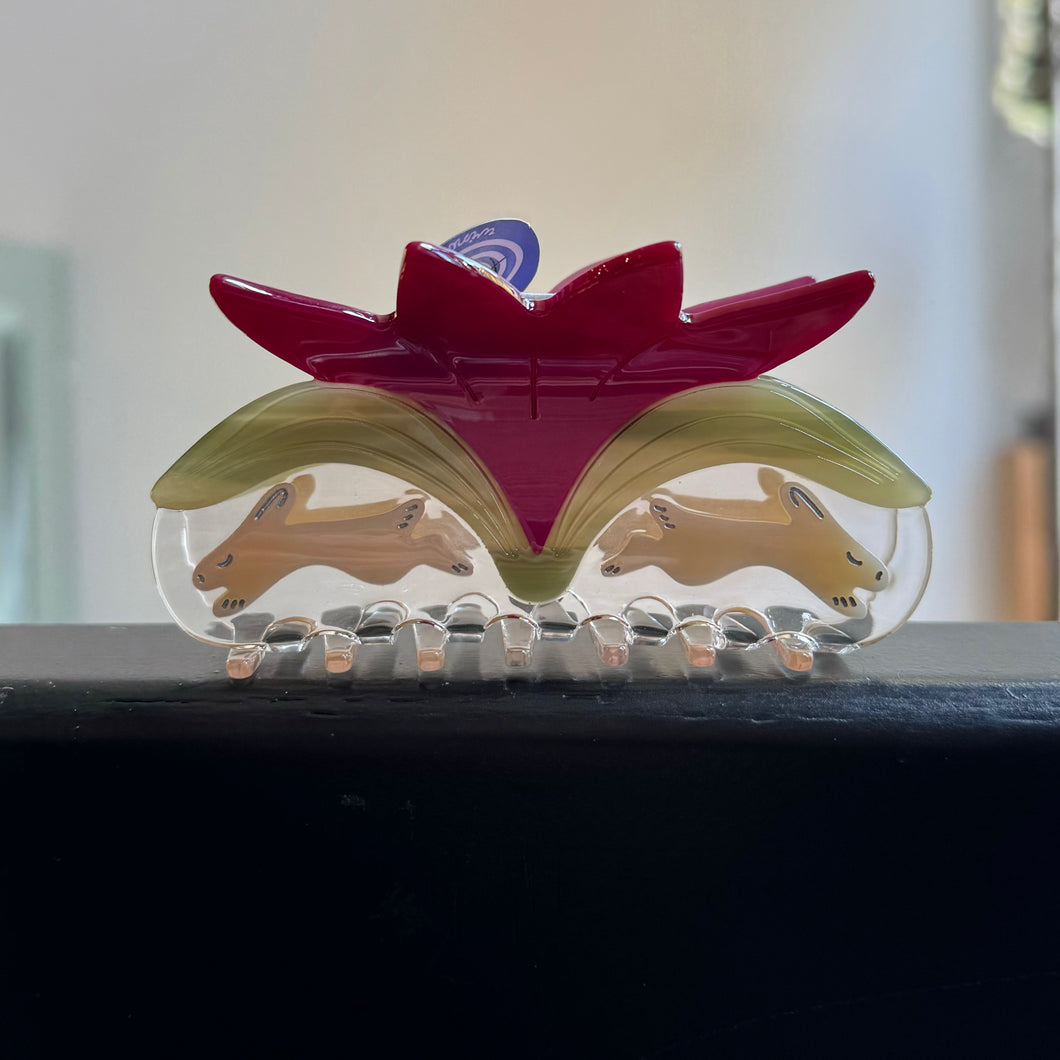 Twin Rabbits Hair Claw