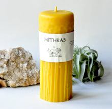 Load image into Gallery viewer, Halcyon Gold Beeswax Candle (3 sizes!)