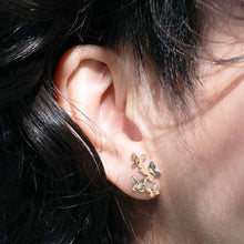 Load image into Gallery viewer, Butterfly Cluster Stud Earrings - Bronze
