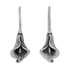 Load image into Gallery viewer, Calla Lily Hook Earrings - Sterling Silver