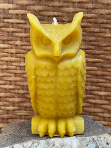Wise Owl Beeswax Candle