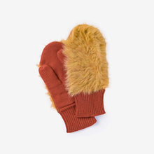 Load image into Gallery viewer, Faux Fur Knit Mittens