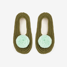 Load image into Gallery viewer, Pom Knit Slippers