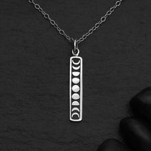 Load image into Gallery viewer, Moon Phase Necklace - Sterling Silver
