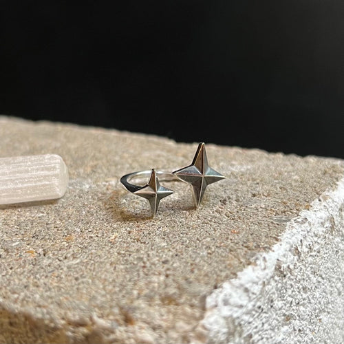 Adjustable Starry Ring - Sterling Silver