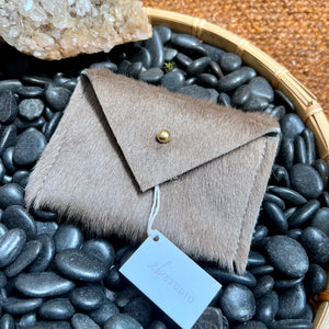 Natural Cowhide Card Wallet