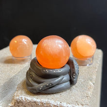 Load image into Gallery viewer, Orange Selenite Sphere