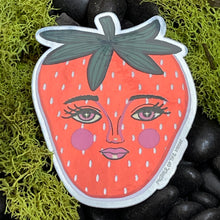 Load image into Gallery viewer, Strawberry Face Sticker