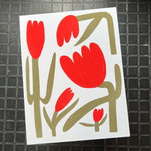 Load image into Gallery viewer, Red Flowers Print