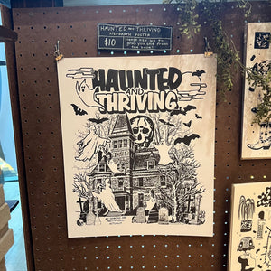 Haunted & Thriving Risograph Poster