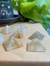 Load image into Gallery viewer, Golden Quartz Pyramid