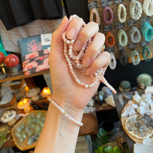 Pink Opal Beaded Bracelet