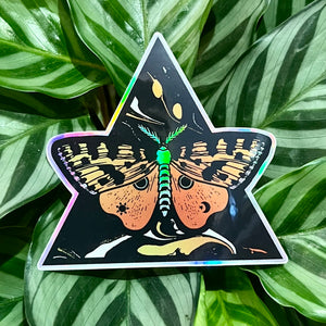 Planchette Moth Triangle Sticker