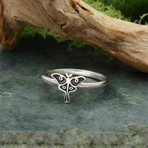 Luna Moth Ring - Sterling Silver