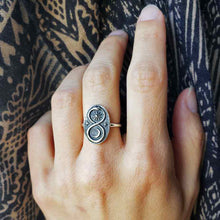Load image into Gallery viewer, Infinity Snake Ring - Sterling Silver