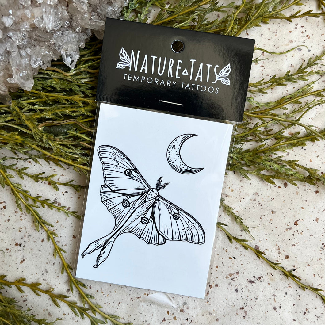 Luna Moth Temporary Tattoo