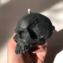 Load image into Gallery viewer, Baba Yaga Beeswax Skull Candle