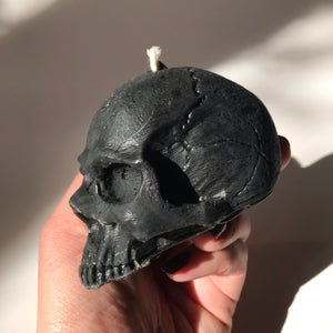 Baba Yaga Beeswax Skull Candle