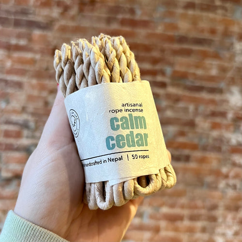 Calm Cedar - Handcrafted Rope Incense