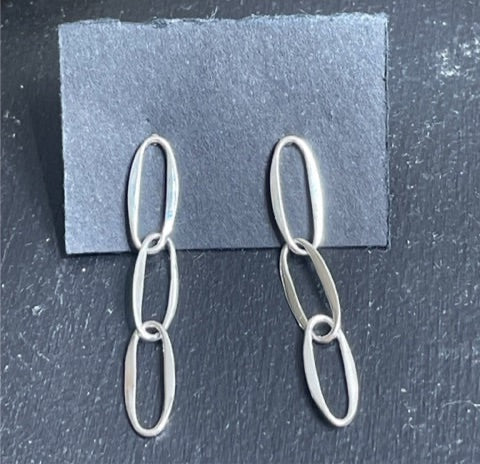 Small Paperclip Link Earrings