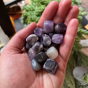 Chevron Amethyst Cubes