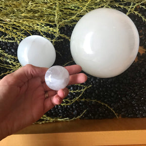 Selenite Spheres (Various Sizes)
