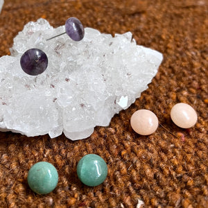 SALE Sunstone Stud Earrings