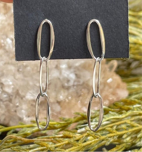 Small Paperclip Link Earrings