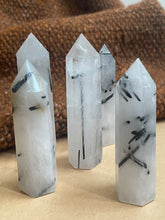 Load image into Gallery viewer, Tourmaline in Quartz Standing Point