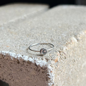Moon & Star Ring - Sterling Silver