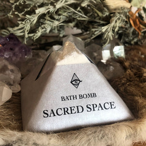 Sacred Space Bath Bomb with Crystal