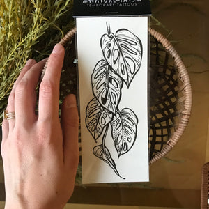 Monstera Vine Temporary Tattoo